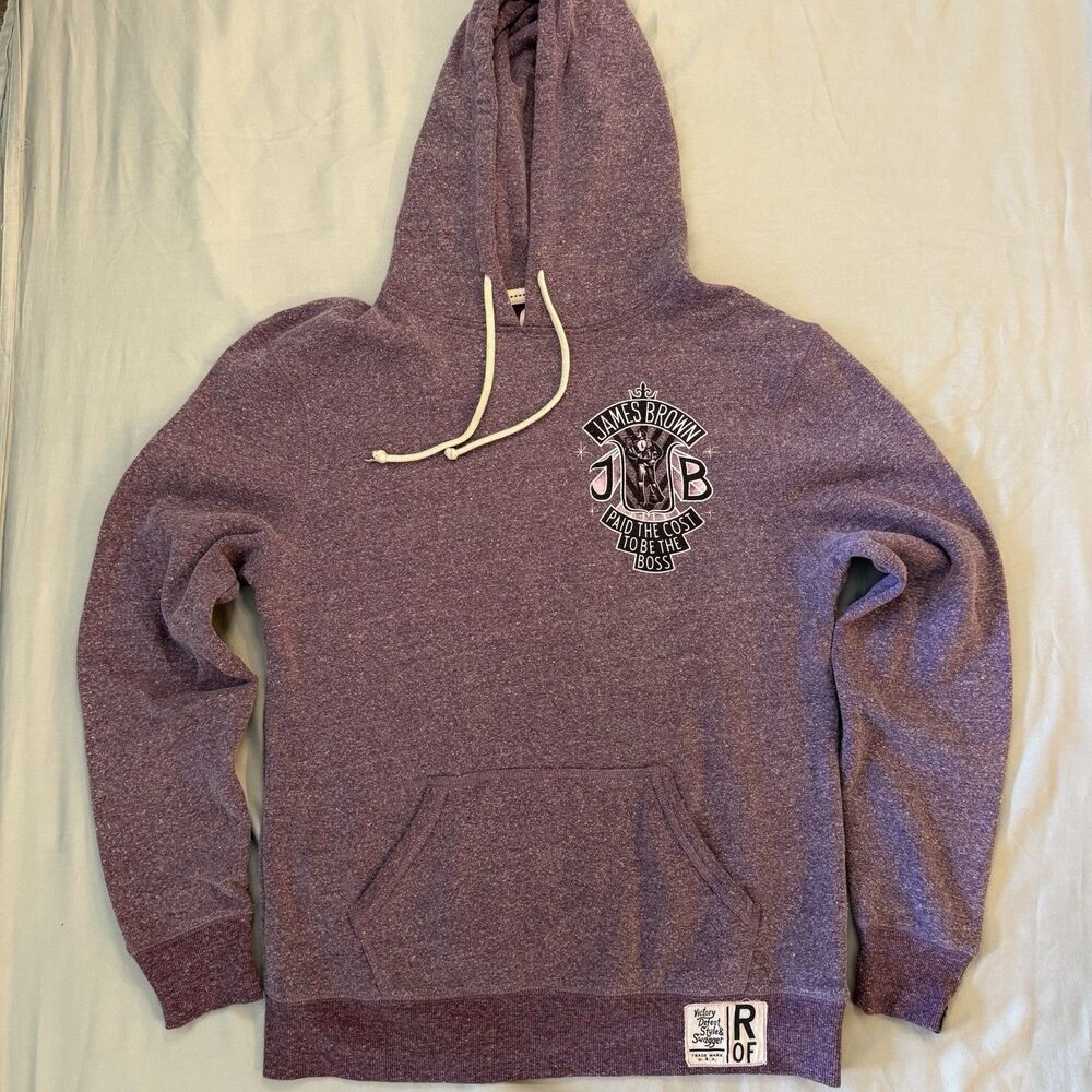 Roots Of Fight - James Brown Godfather Soul Boss Large Hoodie Sweatshirt Mens